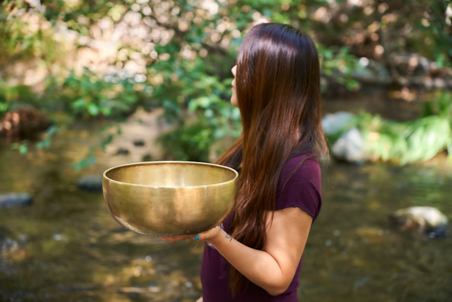 Photo singing bowl meditation